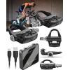 imageWearable4U  Garmin Rally RS100 SingleSensing Power Meter with 45 Degree Float Replacement Cleats and Bike MultiTool BundleRs200