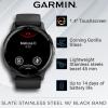 imageWearable4U  Garmin Venu 3S GPS Smartwatch AMOLED Display 41 mm Watch Advanced Health and Fitness Features Up to 10 Days of Battery Wheelchair Mode Sleep Coach Dust Rose with Power BankSlateBlack