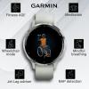 imageWearable4U  Garmin Venu 3S GPS Smartwatch AMOLED Display 41 mm Watch Advanced Health and Fitness Features Up to 10 Days of Battery Wheelchair Mode Sleep Coach Dust Rose with Power BankSilverSage Gray