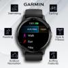 imageWearable4U  Garmin Venu 3S GPS Smartwatch AMOLED Display 41 mm Watch Advanced Health and Fitness Features Up to 10 Days of Battery Wheelchair Mode Sleep Coach Dust Rose with Power BankSlateBlack
