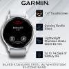 imageWearable4U  Garmin Venu 3S GPS Smartwatch AMOLED Display 41 mm Watch Advanced Health and Fitness Features Up to 10 Days of Battery Wheelchair Mode Sleep Coach Dust Rose with Power BankSilverWhitestone