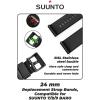 imageWearable4U SUUNTO 7  SUUNTO 9 Soft Silicon Wristband Strap 24mm QuickFixBlack