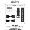 imageWearable4U SUUNTO 7  SUUNTO 9 Soft Silicon Wristband Strap 24mm QuickFixBlack