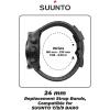 imageWearable4U SUUNTO 7  SUUNTO 9 Soft Silicon Wristband Strap 24mm QuickFixBlack
