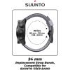 imageWearable4U SUUNTO 7  SUUNTO 9 Soft Silicon Wristband Strap 24mm QuickFixBlackGray