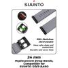 imageWearable4U SUUNTO 7  SUUNTO 9 Soft Silicon Wristband Strap 24mm QuickFixBlackGray