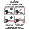 imageWearable4U SUUNTO 7  SUUNTO 9 Soft Silicon Wristband Strap 24mm QuickFixGray