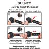 imageWearable4U SUUNTO 7  SUUNTO 9 Soft Silicon Wristband Strap 24mm QuickFixOrangeBlack