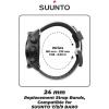 imageWearable4U SUUNTO 7  SUUNTO 9 Soft Silicon Wristband Strap 24mm QuickFixWhiteBlack