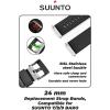 imageWearable4U SUUNTO 7  SUUNTO 9 Soft Silicon Wristband Strap 24mm QuickFixWhiteBlack