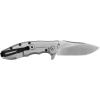 imageZero Tolerance 0562CF Hinderer Slicer Folding Knife 35 CPM20CV Stonewashed and Satin Steel Blade Carbon Fiber Front Handle KVT BallBearing Opening Frame Lock and Reversible Pocketclip 55 OZ38