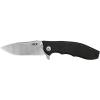 imageZero Tolerance 0562CF Hinderer Slicer Folding Knife 35 CPM20CV Stonewashed and Satin Steel Blade Carbon Fiber Front Handle KVT BallBearing Opening Frame Lock and Reversible Pocketclip 55 OZ38