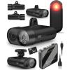 imageGarmin Varia Vue  Cycling Headlight ampamp 4k Camera Auto Brightness 600 Lumens ampamp Varia RTL515 Rearview Radar wVisual ampamp Audible Alerts for Vehicles w 32 GB microSDHC ampamp Wearable4U PowerBank Bundle