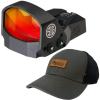 imageSg Sauer ROMEO1 1X30 MM 6 MOA Reflex Red Dot Sigh with Sg Leather Patch Hat Bundle