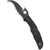 imageSpyderco Matriarch 2 Lightweight Knife with Emerson Opener and 357quot VG10 Steel Reverse S Blade  SpyderEdge  C12SBK2WEmerson Opener  Black Blade