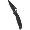 imageSpyderco Pacific Salt 2 Lightweight Knife with 378quot Corrosion Resistant H1 Steel Blade and Black NonSlip FRN HandleBlack Handle  Black Steel Blade