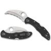 imageSpyderco Tasman Salt 2 Lightweight Knife with 291quot H1 UltraCorrosionResistant Steel Blade and Black FRN Handle  SpyderEdge  C106SBK2