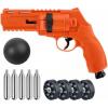 imageUmarex T4E P2P HDR 50 GEN 2 Self ampamp Home Defense Less Lethal 50 Cal Paintball Pistol Orange Limited Edition with 5X Mag 50 Cal 5x12 g CO2 Tanks and Pack of 100x 50 Cal Black Rubber Balls Bundle
