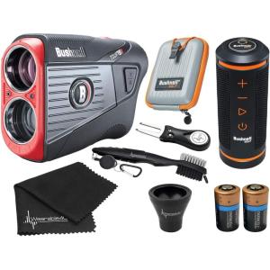 imageBushnell Tour V5  Tour V5 Shift Laser Golf Rangefinder with Included Carrying Case Carabiner and Wearable4U BundleUltimate AllIn Bundle  Bushnell Wingman