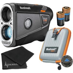 imageBushnell Tour V6  Tour V6 Shift Laser Golf Rangefinder with Wearable4U BundleExtra Battery