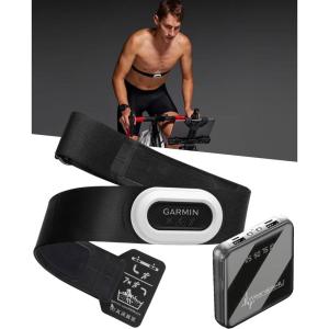 imageGarmin HRMPro Plus Premium Chest Strap Heart Rate Monitor Running Dynamics ANT Bluetooth with Wearable4U Power Bank Bundle