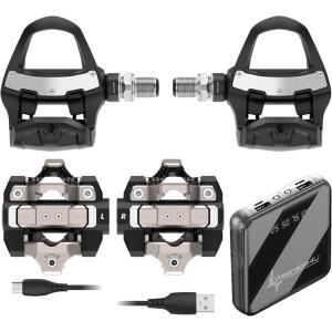imageGarmin Rally RK210 ampamp XC210 DualSensing Power Meter Pedal Set  Road ampamp OffRoad Riding Look KEOShimano SPD Cleat Compatible Rechargeable 90h Cycling Dynamics Metrics w Wearable4U PowerBank Bundle