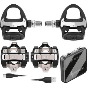 imageGarmin Rally RSXC210 DualSensing Power Meter Pedal Set  Road ampamp OffRoad Riding Shimano SPDSLSPD Cleat Compatible Rechargeable 90h Cycling Dynamics Metrics w Wearable4U PowerBank Bundle