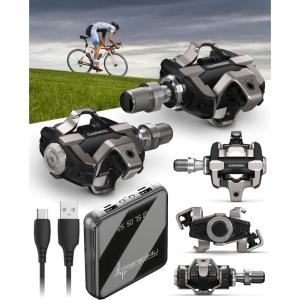 imageGarmin Rally XC100 SingleSensing Power Meter Pedal SHIMANO SPD Cleat Reliable Power ampamp Cadence Tracking Easy Bike Transfer Upgradeable to DualSensing Garmin Edge ampamp Apps wWearable4U PBank Bundle