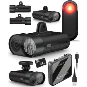imageGarmin Varia Vue  Cycling Headlight ampamp 4k Camera Auto Brightness 600 Lumens ampamp Varia RTL515 Rearview Radar wVisual ampamp Audible Alerts for Vehicles w 32 GB microSDHC ampamp Wearable4U PowerBank Bundle