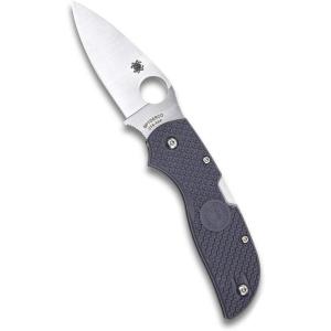 imageSpyderco Chaparral Lightweight Prestige Knife with 280 CTS XHP Steel Blade and Gray Durable FRN Handle  PlainEdge  C152PGYLightweight