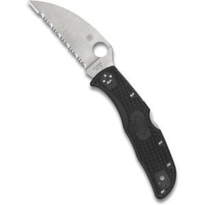 imageSpyderco Endela Wharncliffe Lightweight Knife with VG10 Stainless Steel and FRN Handle  PlainEdge  C243FPWCBKSpyderEdge