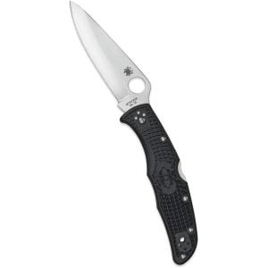imageSpyderco Endura 4 Folding Pocket Knife with 38quot VG10 Steel Blade and FRN Handle  EDC Knife for Men and Women Perfect for Hunting Tactical Camping Survival Hiking  CombinationEdge  C10PSFGBlack Handle  Stainless Steel Blade