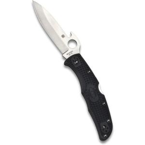 imageSpyderco Endura 4 Folding Pocket Knife with 38quot VG10 Steel Blade and FRN Handle  EDC Knife for Men and Women Perfect for Hunting Tactical Camping Survival Hiking  CombinationEdge  C10PSFGBlack Handle  Emerson Opener