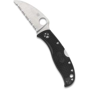 imageSpyderco RockJumper Lightweight Knife with 308quot VG10 Steel Wharncliffe Blade and Black FRN Handle  SpyderEdge  C254SBKSpyderEdge