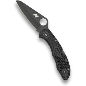 imageSpyderco Salt 2 Wharncliffe Knife with 29quot H1 UltraCorrosion Resistant Steel Blade and Lightweight Yellow FRN Handle  SpyderEdge  C88SWCYL2Black