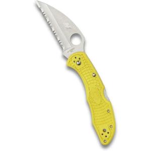 imageSpyderco Salt 2 Wharncliffe Knife with 29quot H1 UltraCorrosion Resistant Steel Blade and Lightweight Yellow FRN Handle  SpyderEdge  C88SWCYL2Yellow  Wharncliffe