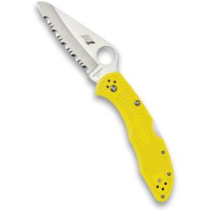 imageSpyderco Salt 2 Wharncliffe Knife with 29quot H1 UltraCorrosion Resistant Steel Blade and Lightweight Yellow FRN Handle  SpyderEdge  C88SWCYL2Yellow