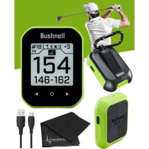 imageWearable4U  Bushnell Phantom 3 GPS Rangefinder Blue with BITE Magnetic Mount and GreenView with Lens Cleaning Cloth BundleGreen Lens Cloth