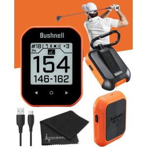 imageWearable4U  Bushnell Phantom 3 GPS Rangefinder Blue with BITE Magnetic Mount and GreenView with Lens Cleaning Cloth BundleOrangeLens Cloth