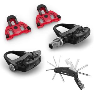 imageWearable4U  Garmin Rally RS100 SingleSensing Power Meter with 45 Degree Float Replacement Cleats and Bike MultiTool BundleRs100