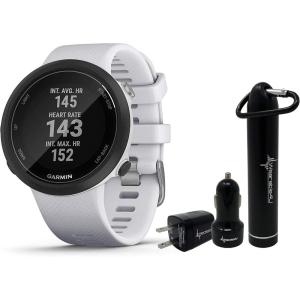 imageWearable4U  Garmin Swim 2 GPS Swimming Smartwatch with Power Pack Bundle WhitestoneWhitestone