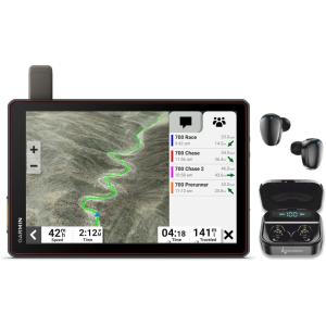 imageWearable4U  Garmin Tread XL  Baja Chase Edition Rugged 10 OffRoad Chase Navigator Portable GPS for Baja Support Trucks with Black Earbuds Bundle