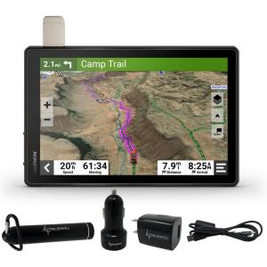 imageWearable4U  Garmin Tread XL Overland AllTerrain Navigator Rugged Built in Mapping iOverlander Ultrabright Display Large with Power Pack Bundle