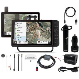 imageWearable4U Garmin Tread XL  Baja Race Edition Rugged ultrabright 10 OffRoad Race Navigator Team Tracking with Builtin inReach Satellite Communication with Chase Navigators and Power Pack Bundle