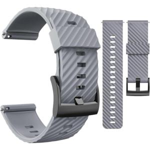 imageWearable4U SUUNTO 7  SUUNTO 9 Soft Silicon Wristband Strap 24mm QuickFixGray