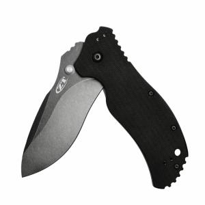 imageZero Tolerance 0350BW EDC Folding Pocketknife 325 BlackWashed Crucible S30V Stainless Steel Blade Textured G10 Handle with SpeedSafe Assisted Opening Liner Lock QuadMount Pocketclip 62 OZ