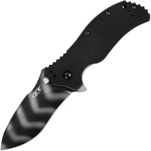 imageZero Tolerance 0350TS Folding Pocket Knife 325 in S30V Stainless Steel Blade with TigerStripe Tungsten DLC Coating G10 Handle SpeedSafe Assisted Opening and QuadMount Pocketclip 62 OZAmerican