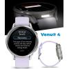 imageGarmin Venu 4 45mm AMOLED Advanced Health ampamp Fitness GPS Smartwatch Bright ampamp Colorful Display Builtin Flashlight Up to 12 Days Silver wSilver Gray Silicone Band wWearable4U Black Earbuds BundleSilverPeriwinkle