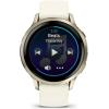 imageGarmin Venu 4 45mm AMOLED Advanced Health ampamp Fitness GPS Smartwatch Bright ampamp Colorful Display Builtin Flashlight Up to 12 Days Silver wSilver Gray Silicone Band wWearable4U Black Earbuds BundleLunar GoldBone