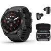 imageWearable4U  Garmin Epix Pro Gen 2 Sapphire Titanium 51 mm SmartwatchAMOLED Up to 31 Days Battery Life Multisport ampamp Outdoor GPS Watch wFlashlights ampamp Gift BundleCarbon Gray TitaniumBlack Blk EarBuds